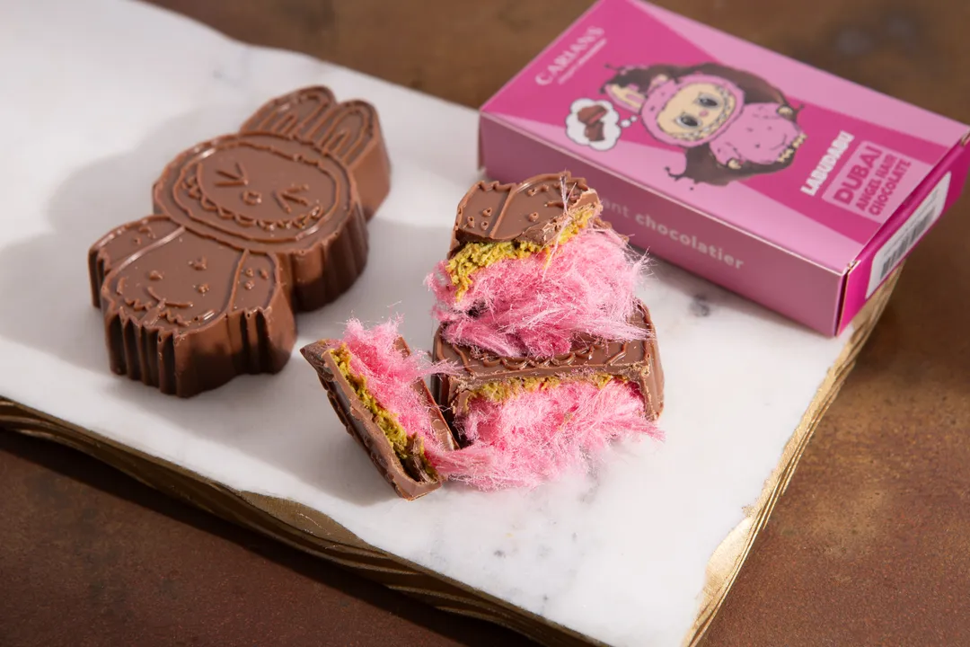 Labudabu Angel Hair Dubai Chocolate Bar - Pink Cotton Candy 