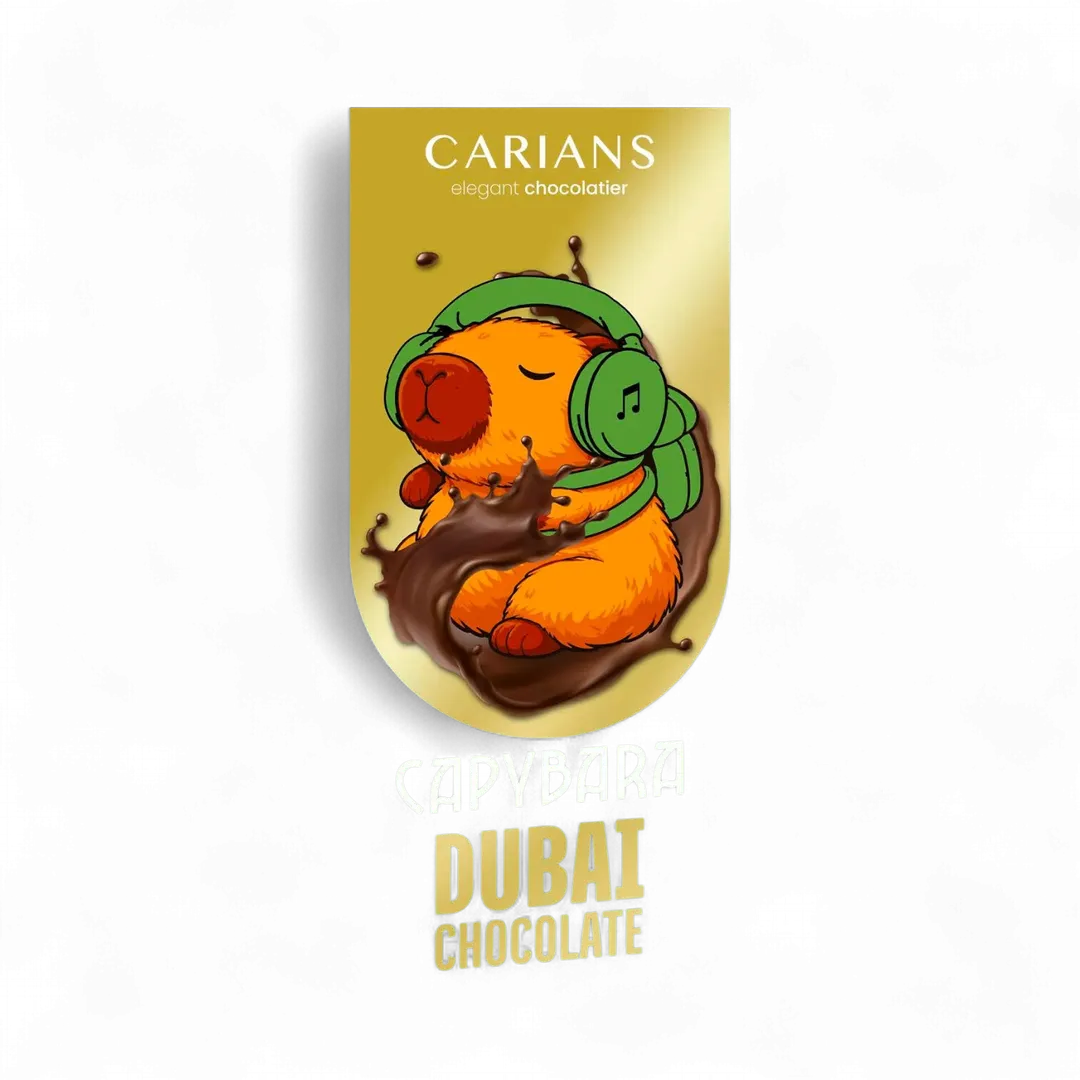 Viral Capybara Dubai Chocolate Bar 2.65oz (75g)