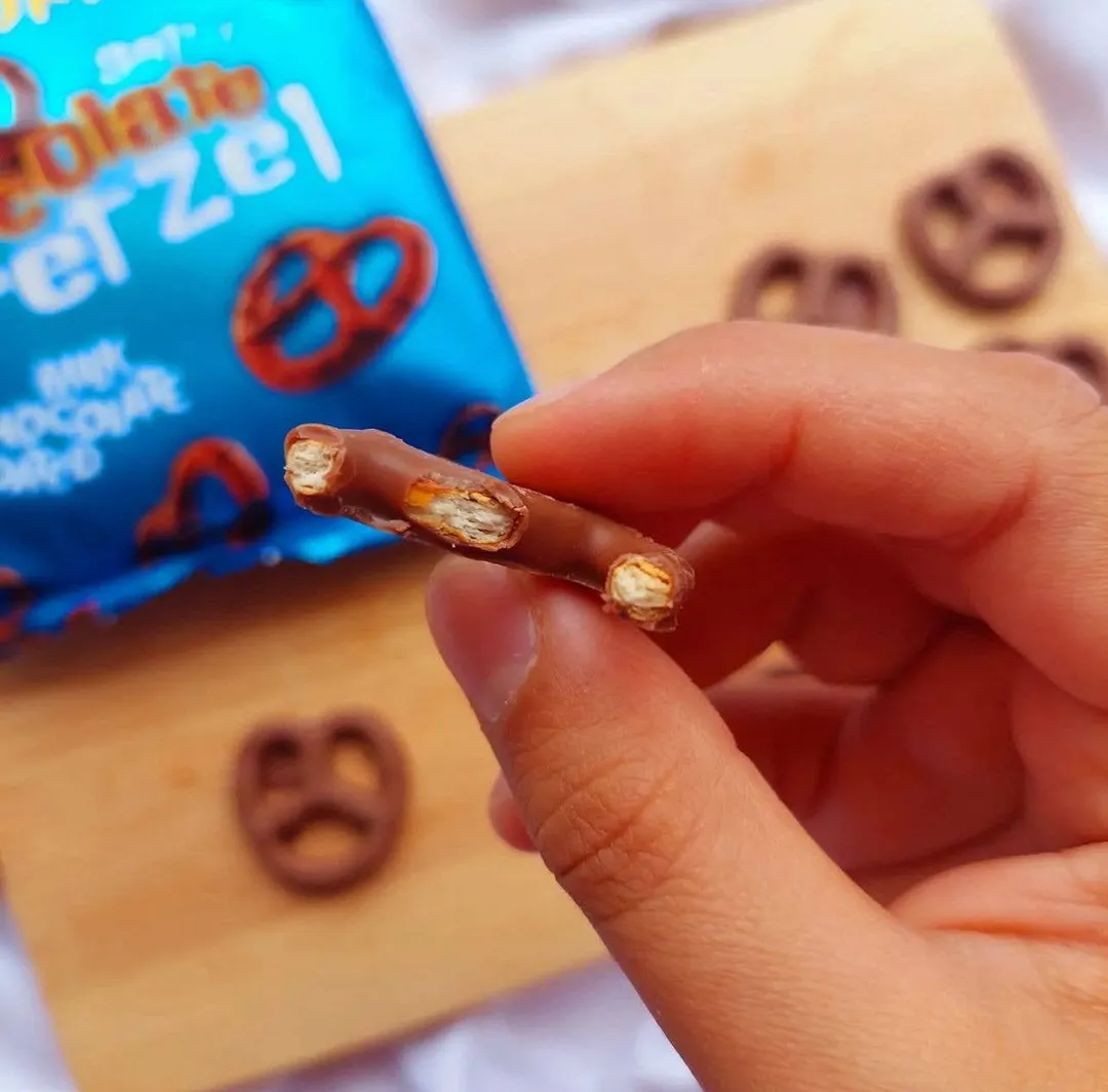Chocolate Coated Mini Pretzel - 12 Packs in 1 Case 
