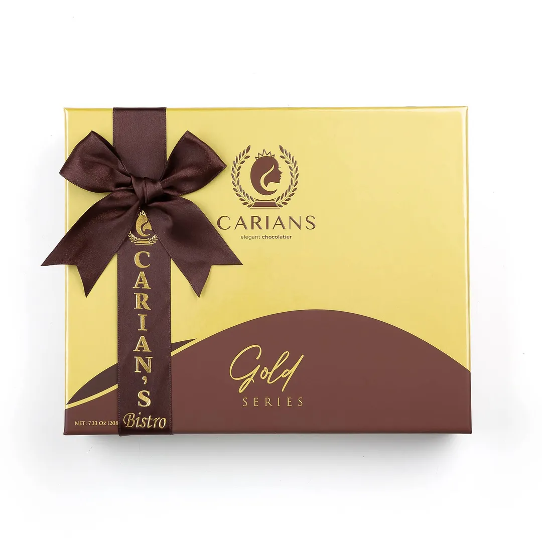  Valentine's Chocolate Gift Box Gold Collection, Premium Luxury Box
