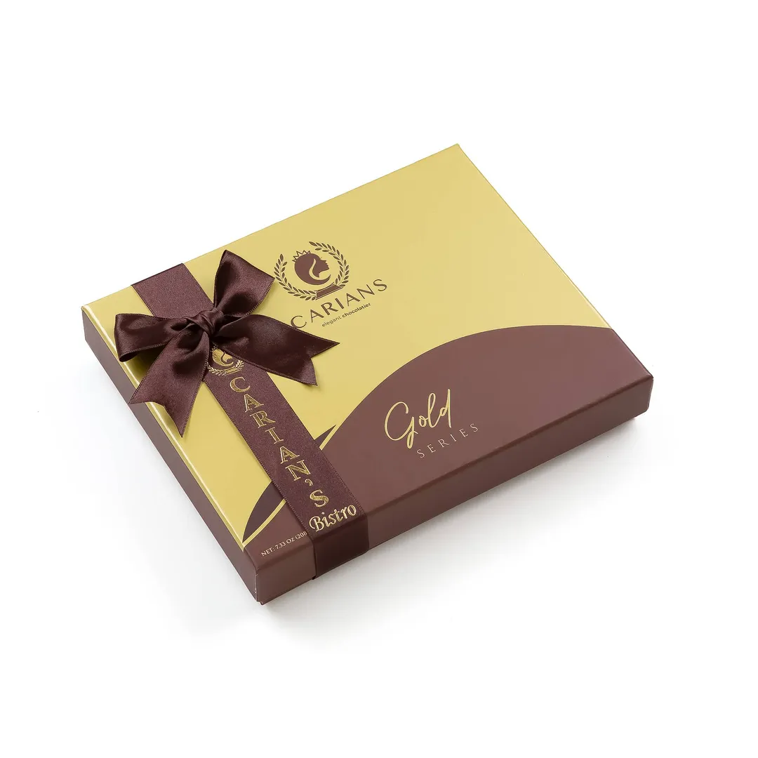  Valentine's Chocolate Gift Box Gold Collection, Premium Luxury Box