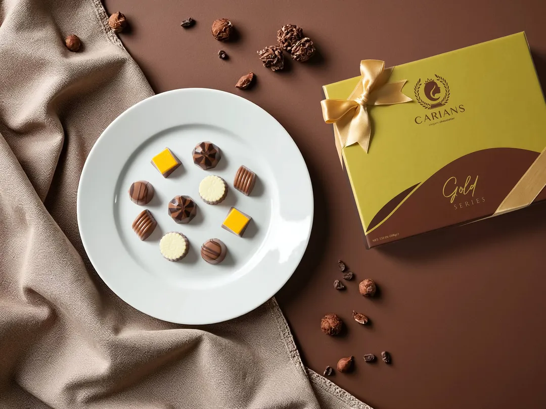  Valentine's Chocolate Gift Box Gold Collection, Premium Luxury Box