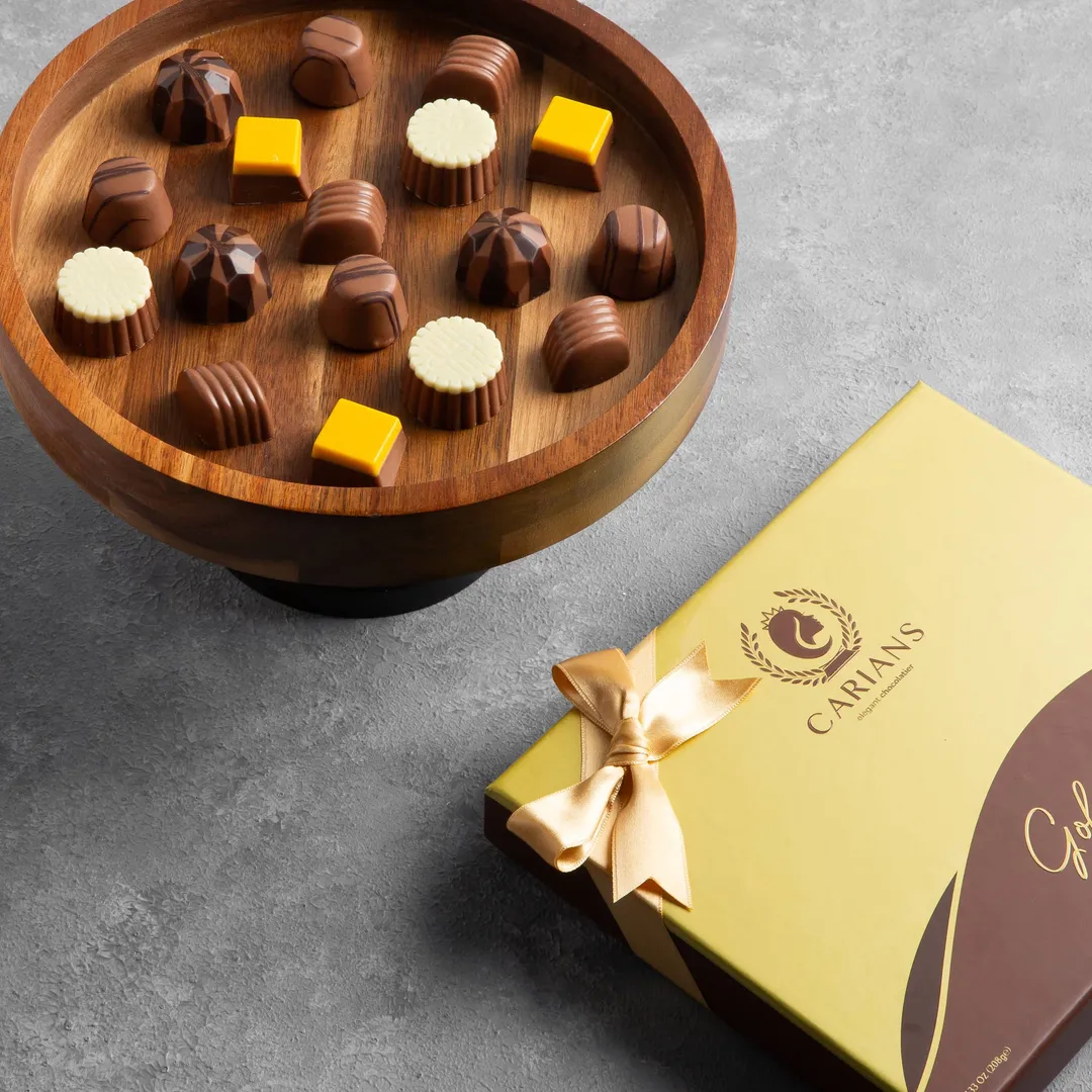  Valentine's Chocolate Gift Box Gold Collection, Premium Luxury Box