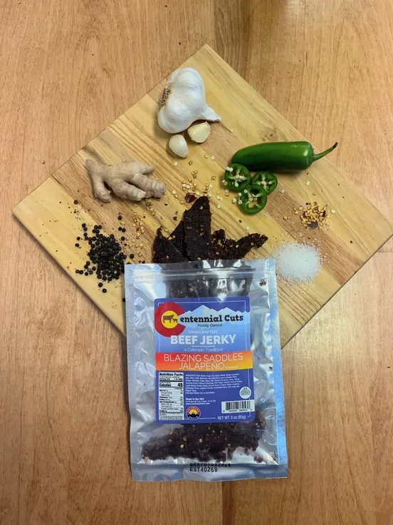 3 oz Blazing Saddles Jalepeno Beef Jerky