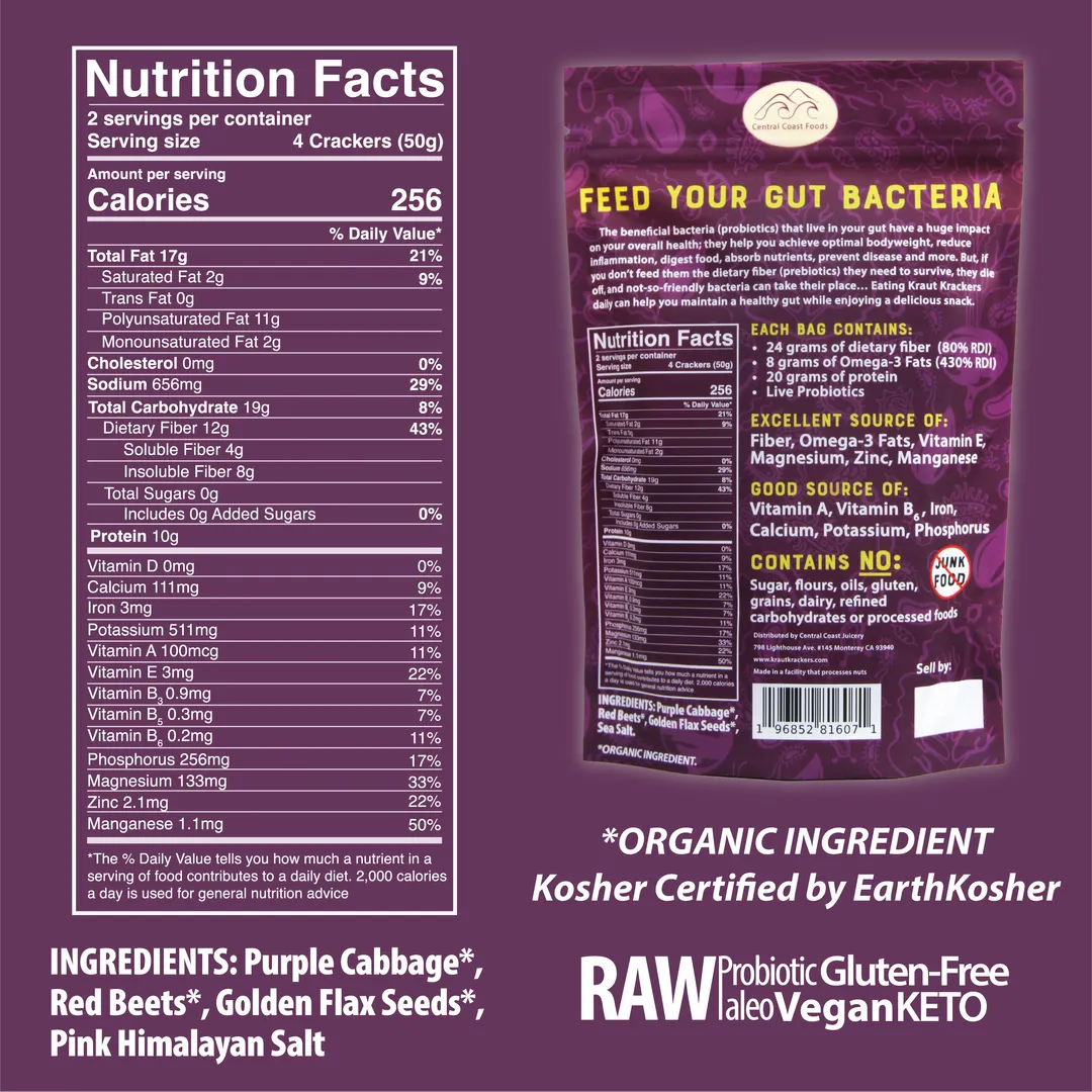 Kraut Krackers | Organic Fermented Crackers