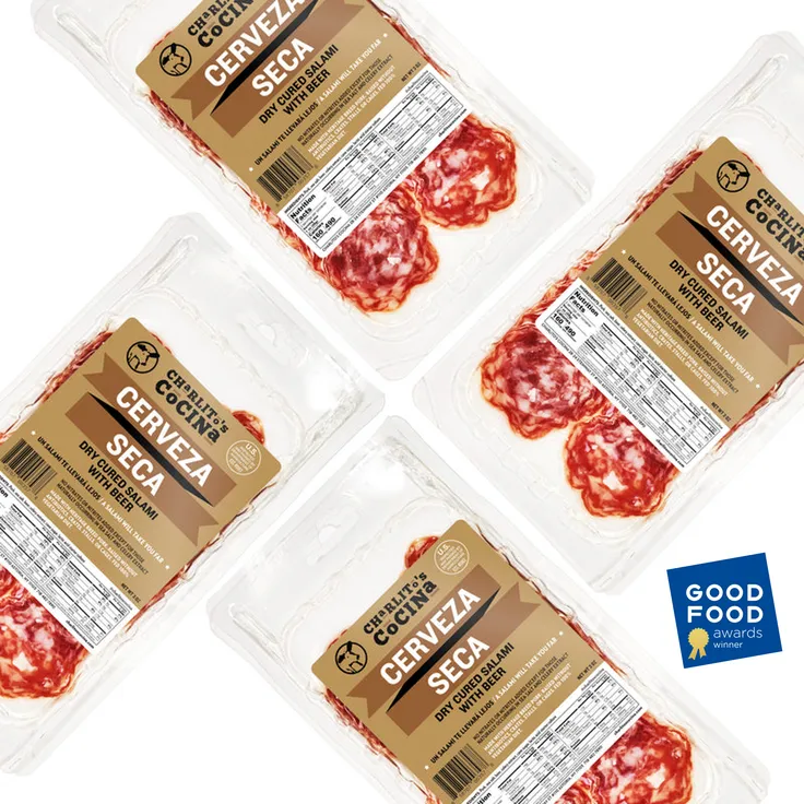 Cerveza Seca - Salami With Belgian Style Quad Ale Pre-Sliced