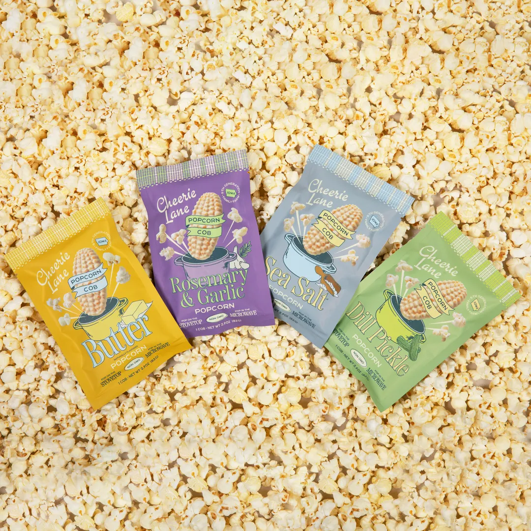 Popcorn Cob Flavor Variety 4-Pack