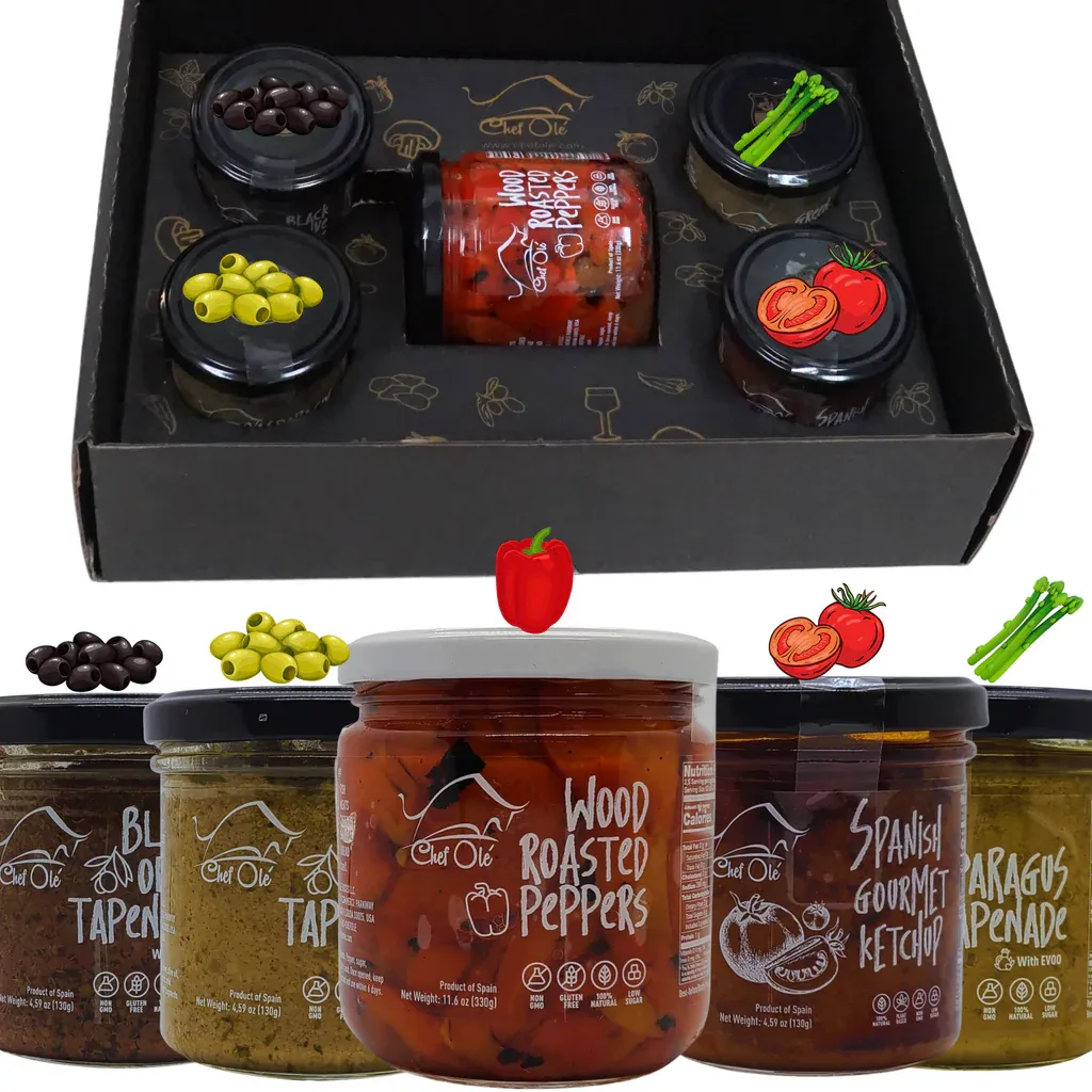 Nadal Chef Ole's Party Set of 5 Healthy Tapenades/Dips