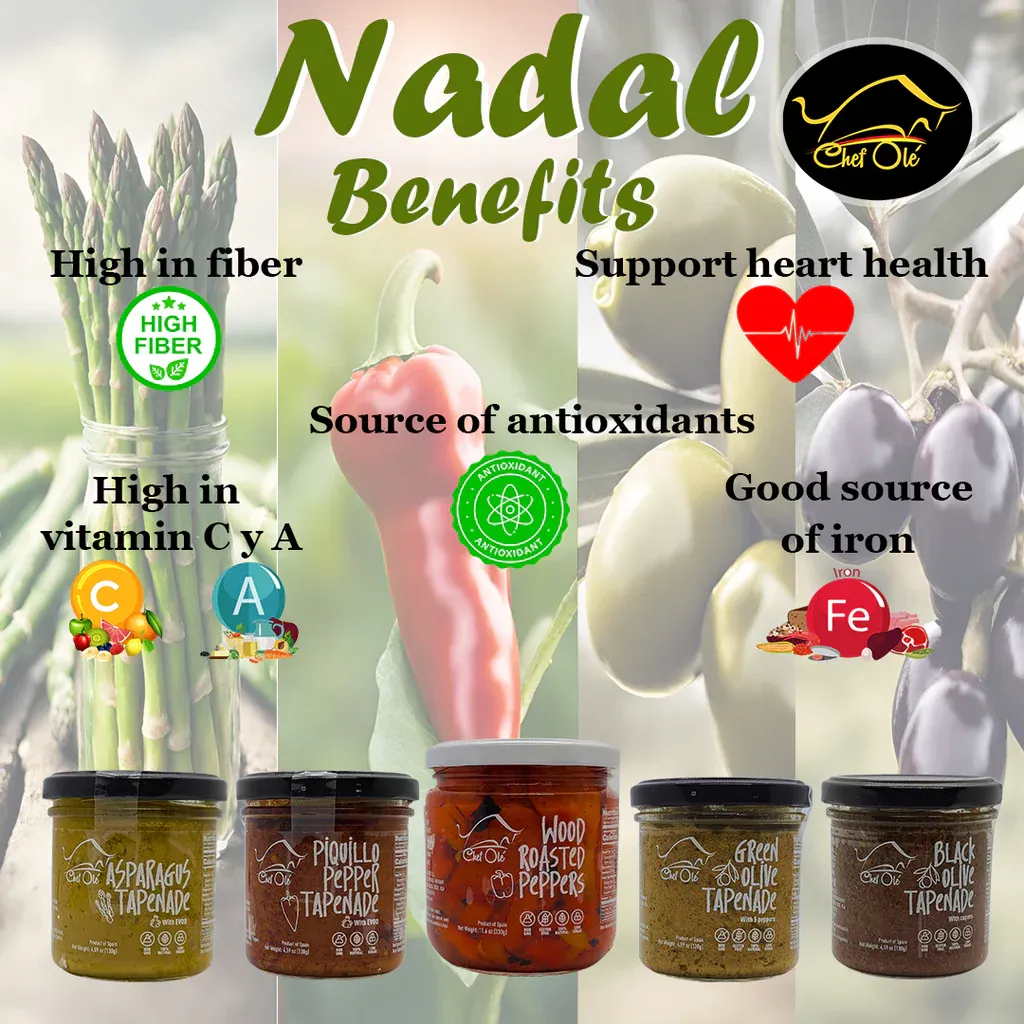 Nadal Chef Ole's Party Set of 5 Healthy Tapenades/Dips