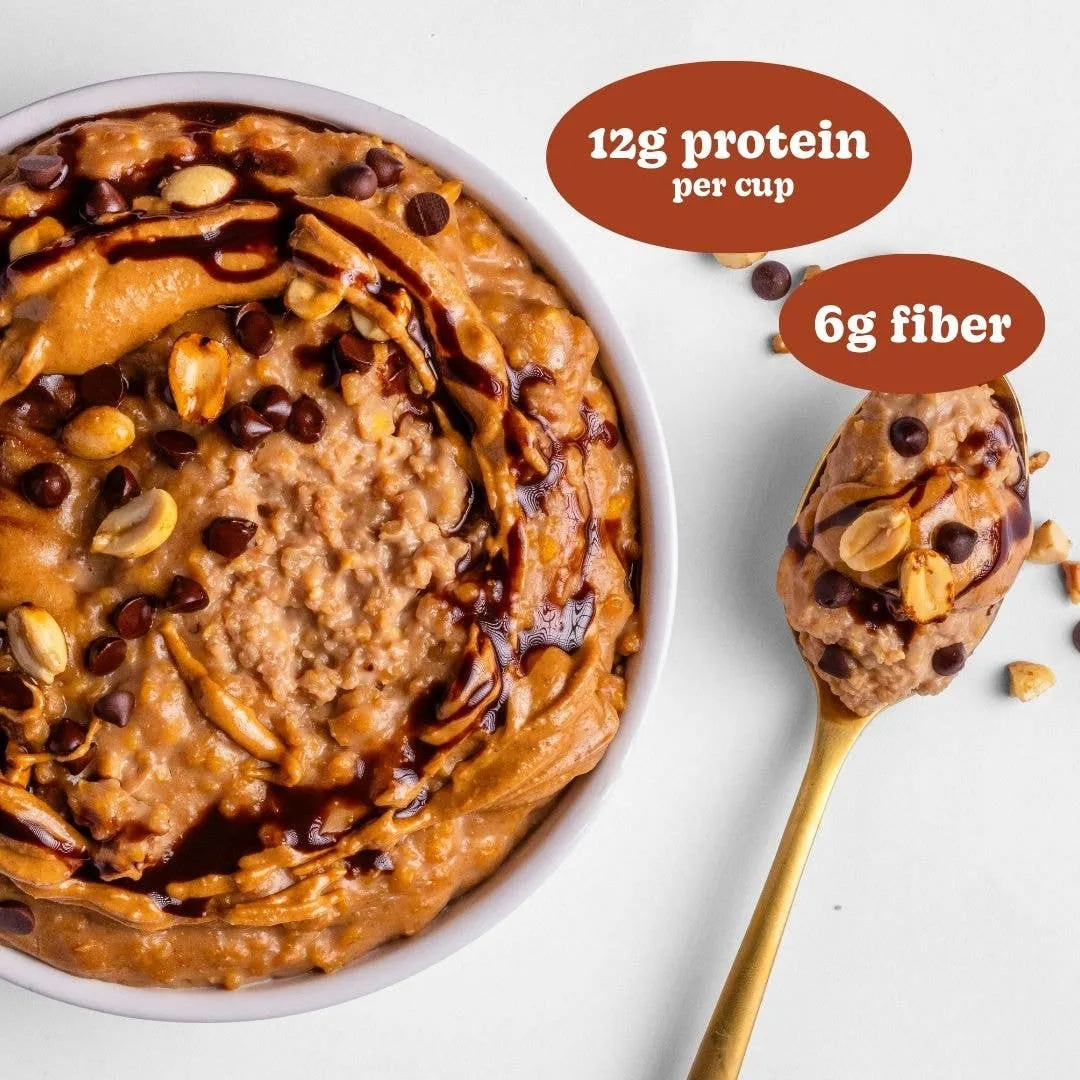 ChiChi Peanut Butter Chip Hot Cereal Cup | 12g Protein