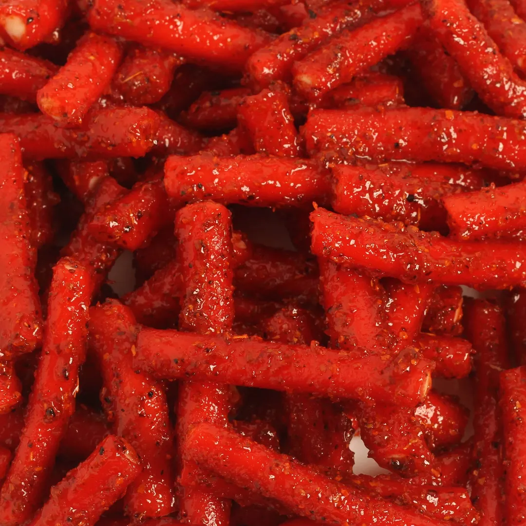 Chilli Bomba Spicy Strawberry Tubes Chili Chamoy Candy 8oz Bag / 12ct