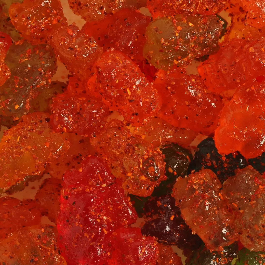 Chilli Bomba Spicy Gummy Bears Chili Chamoy Candy 4oz Bag / 12ct