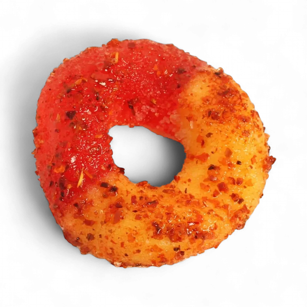 Chilli Bomba Spicy Peach Rings Chamoy Candy 4oz Bag / 12ct
