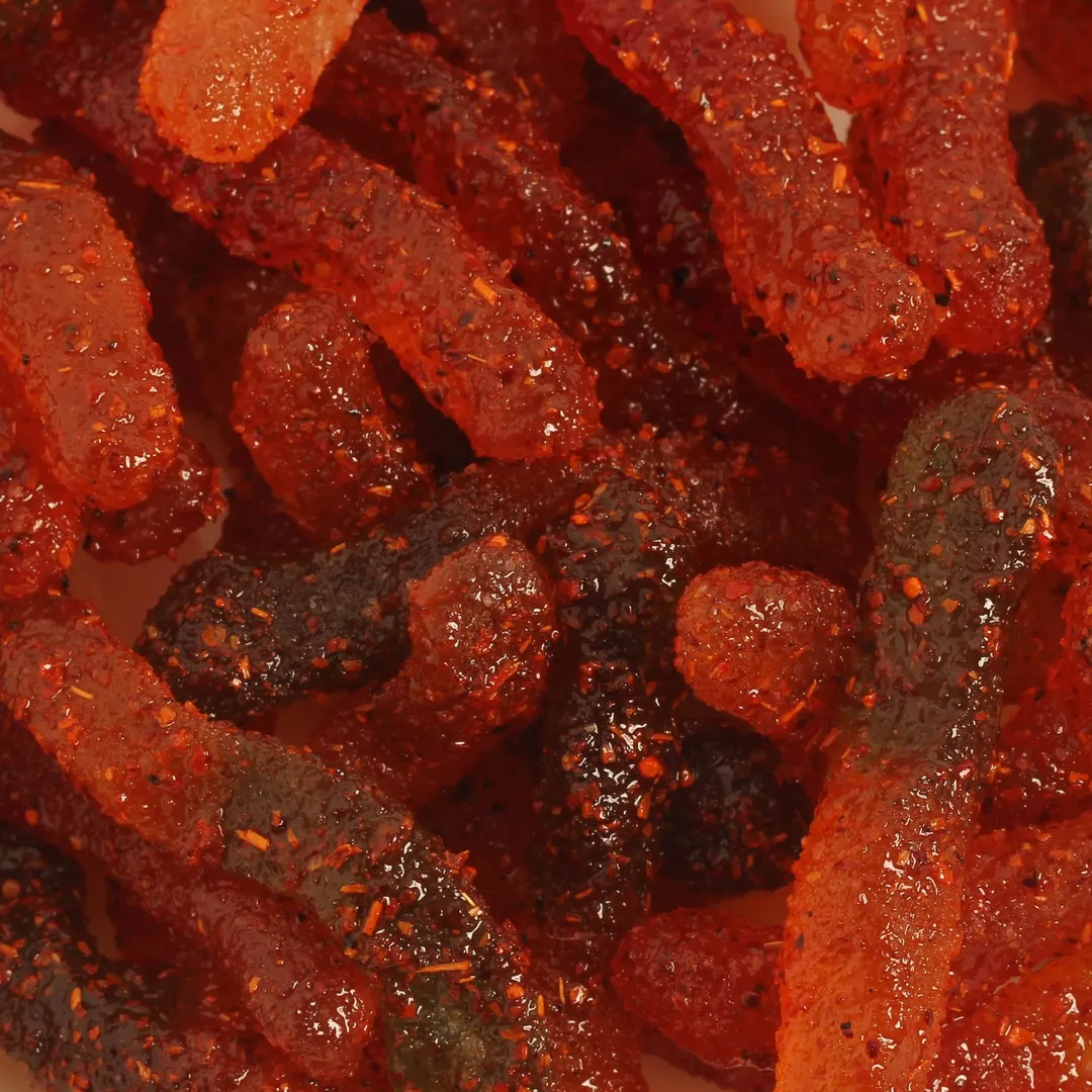 Chilli Bomba Spicy Gummy Worms Chili Chamoy Candy 4oz Bag /12ct