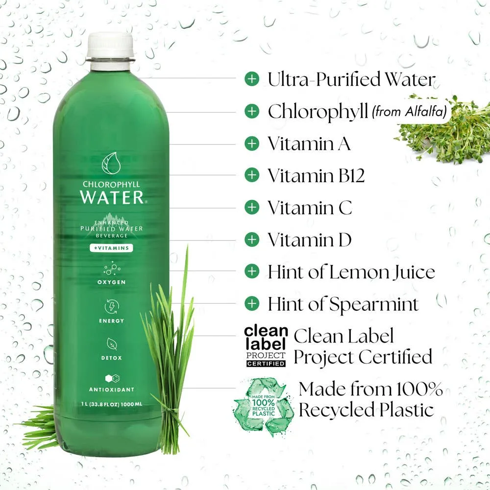 Chlorophyll Water 1 Liter (Made from 100% Recycled Plastic)