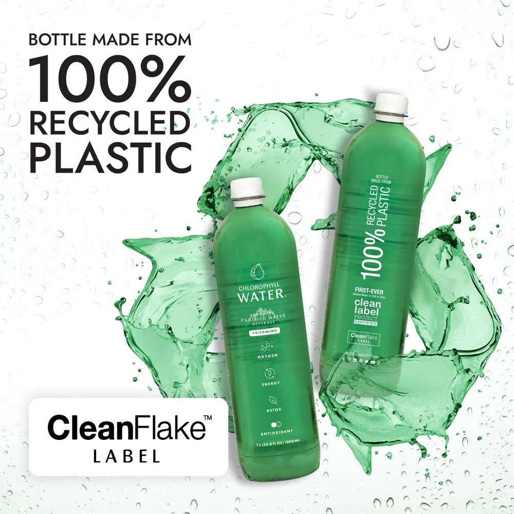 Chlorophyll Water 1 Liter (Made from 100% Recycled Plastic)
