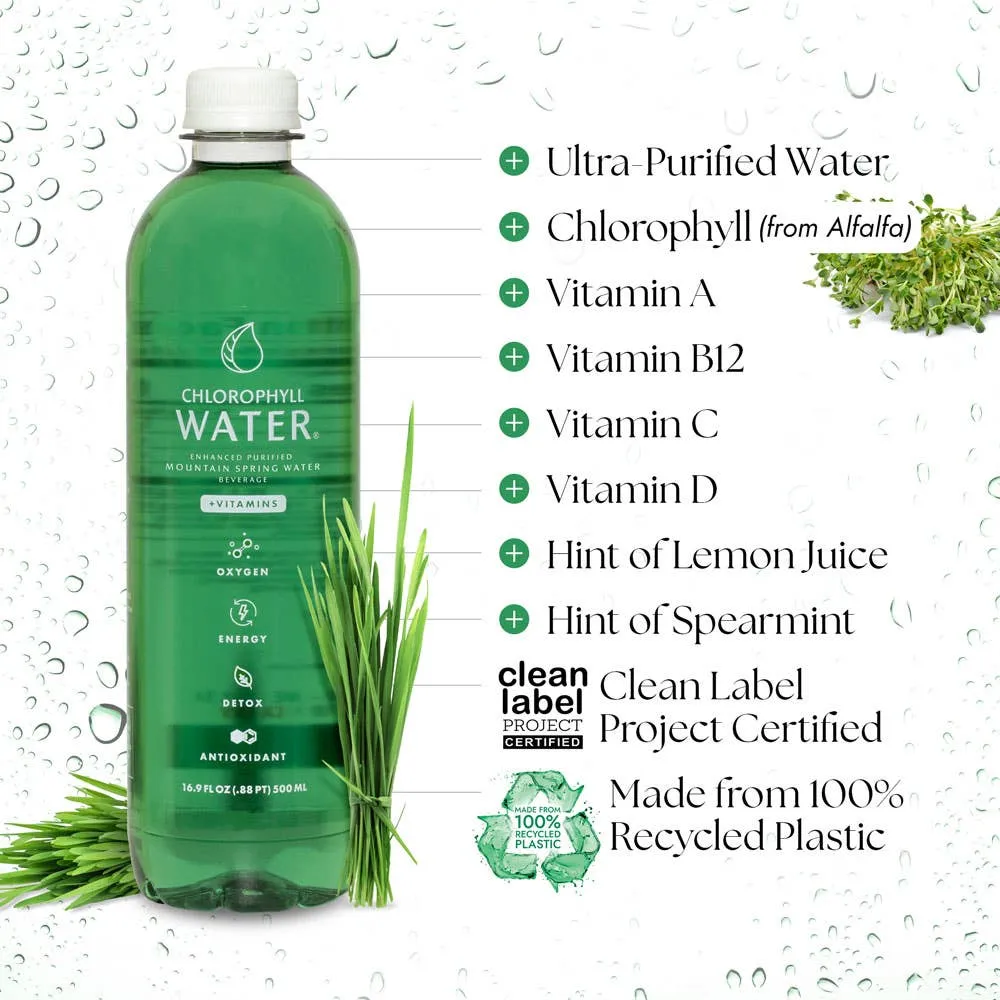 Chlorophyll Water (Ultra-Purified w/ Essential Vitamins)