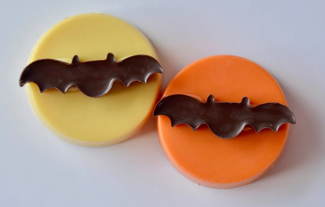 Bat Themed Chocolate Covered Oreo Cookies 