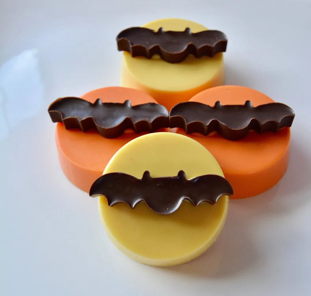 Bat Themed Chocolate Covered Oreo Cookies 