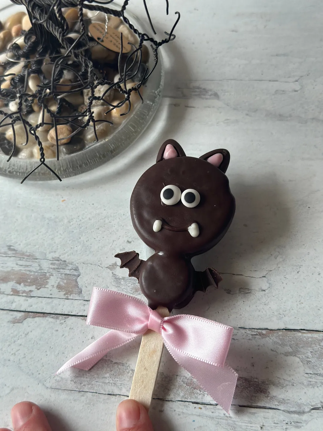 Bat Themed Dipped Oreo Pop 