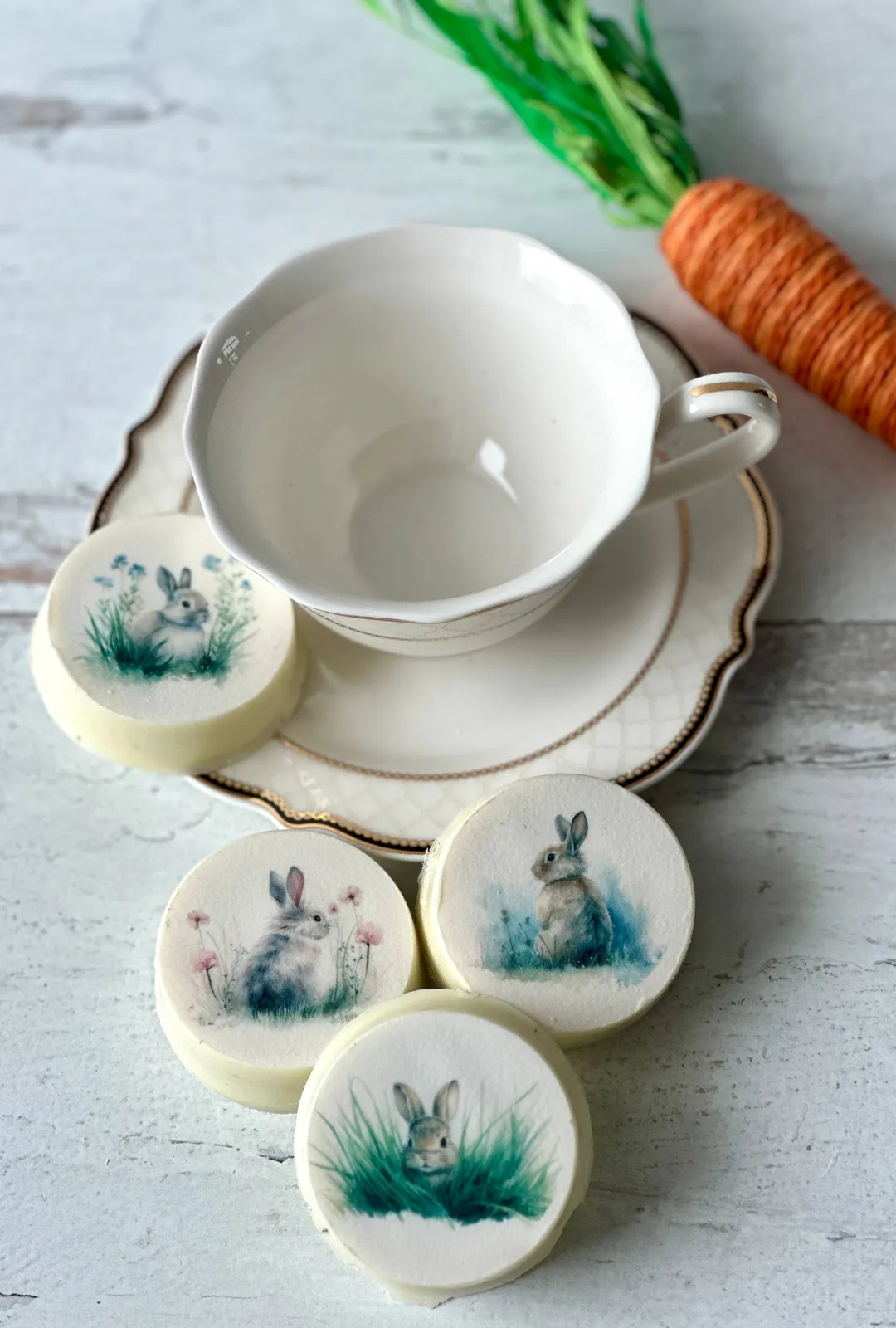 Bunny Chocolate covered Cookie Box