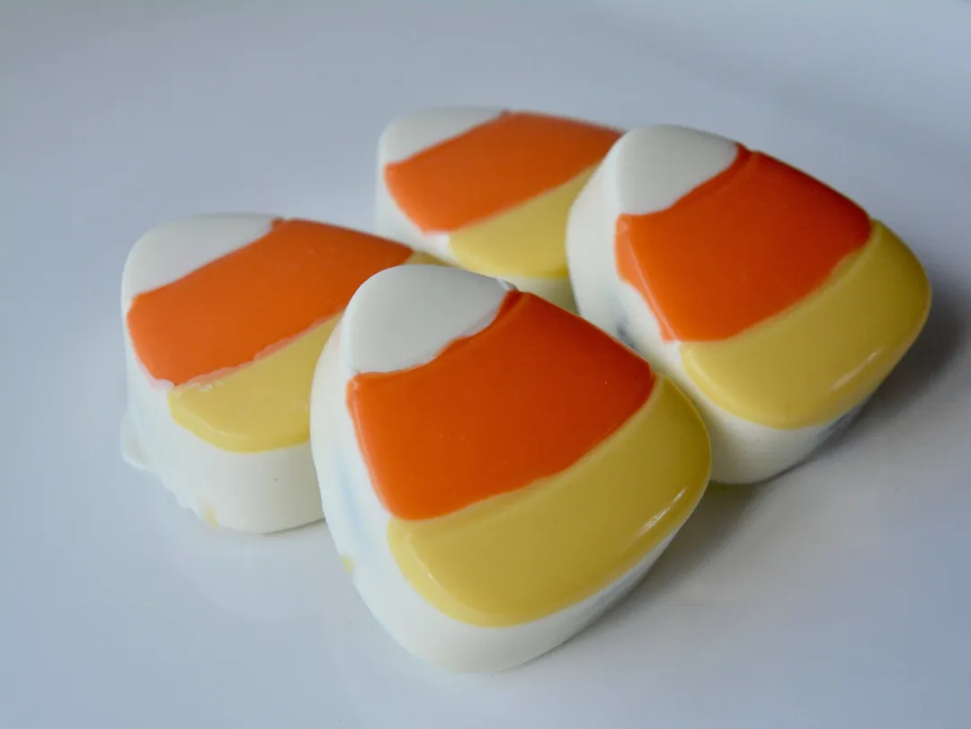Candy Corn shaped Chocolate Covered Oreo
