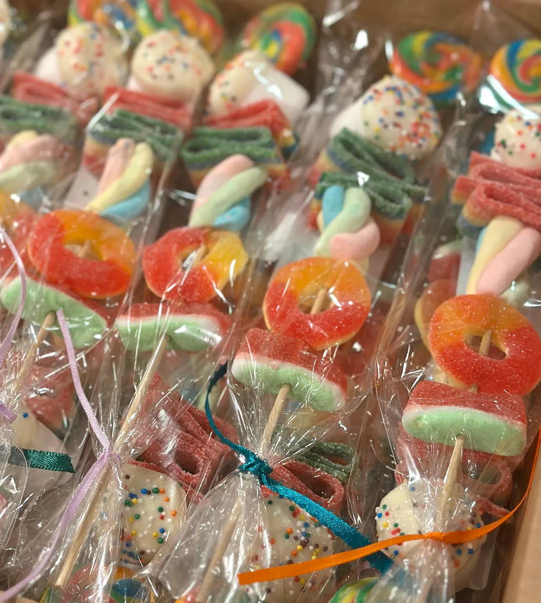 Candy Gummy kabobs w/Wood Stick