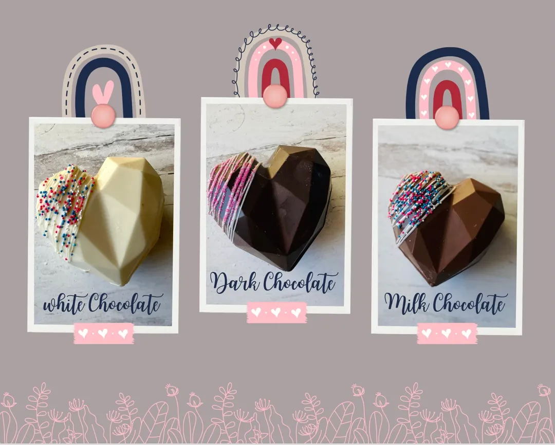 Chocolate Breakable Heart, Valentines Day