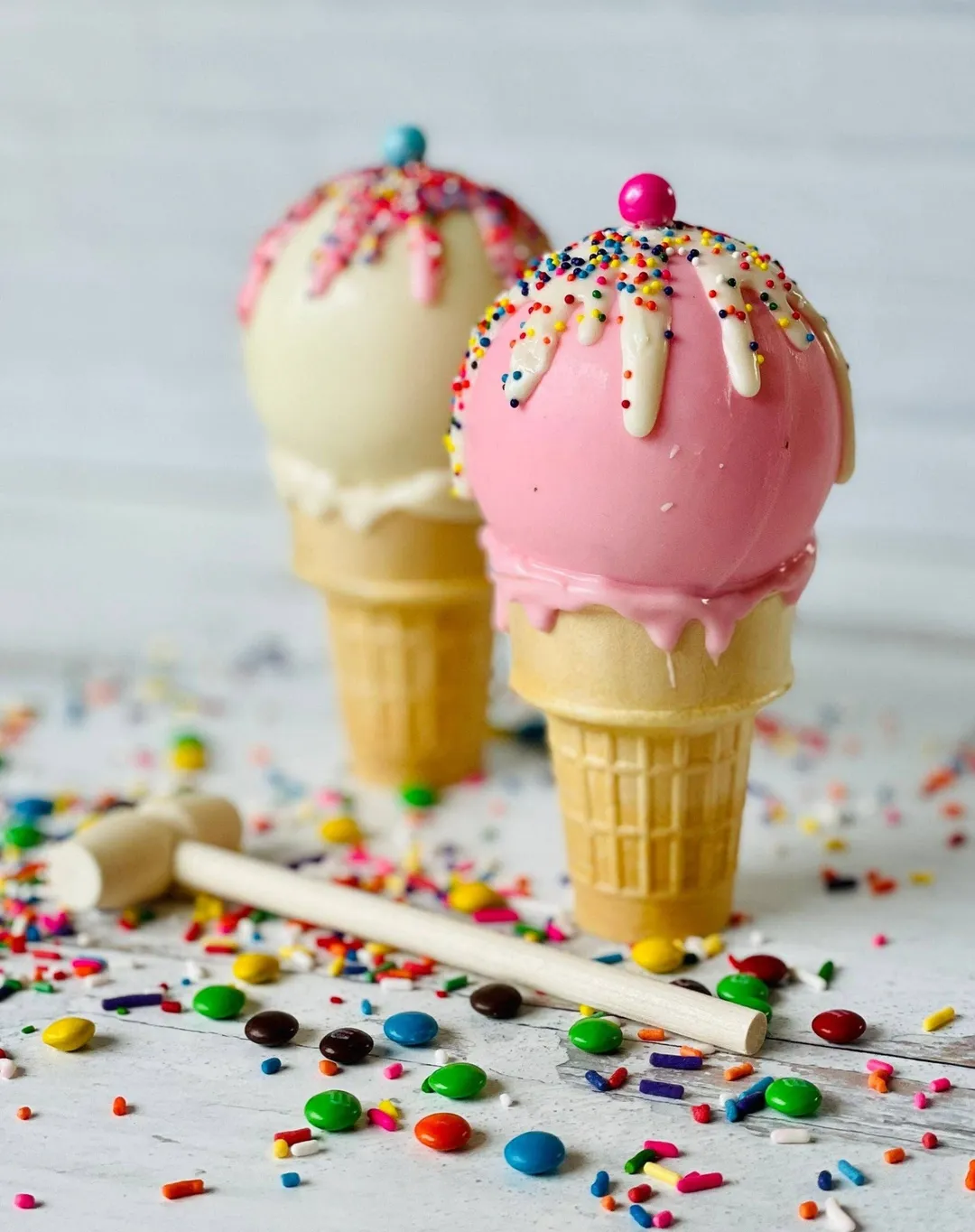 Chocolate Breakable Ice Cream Cones 