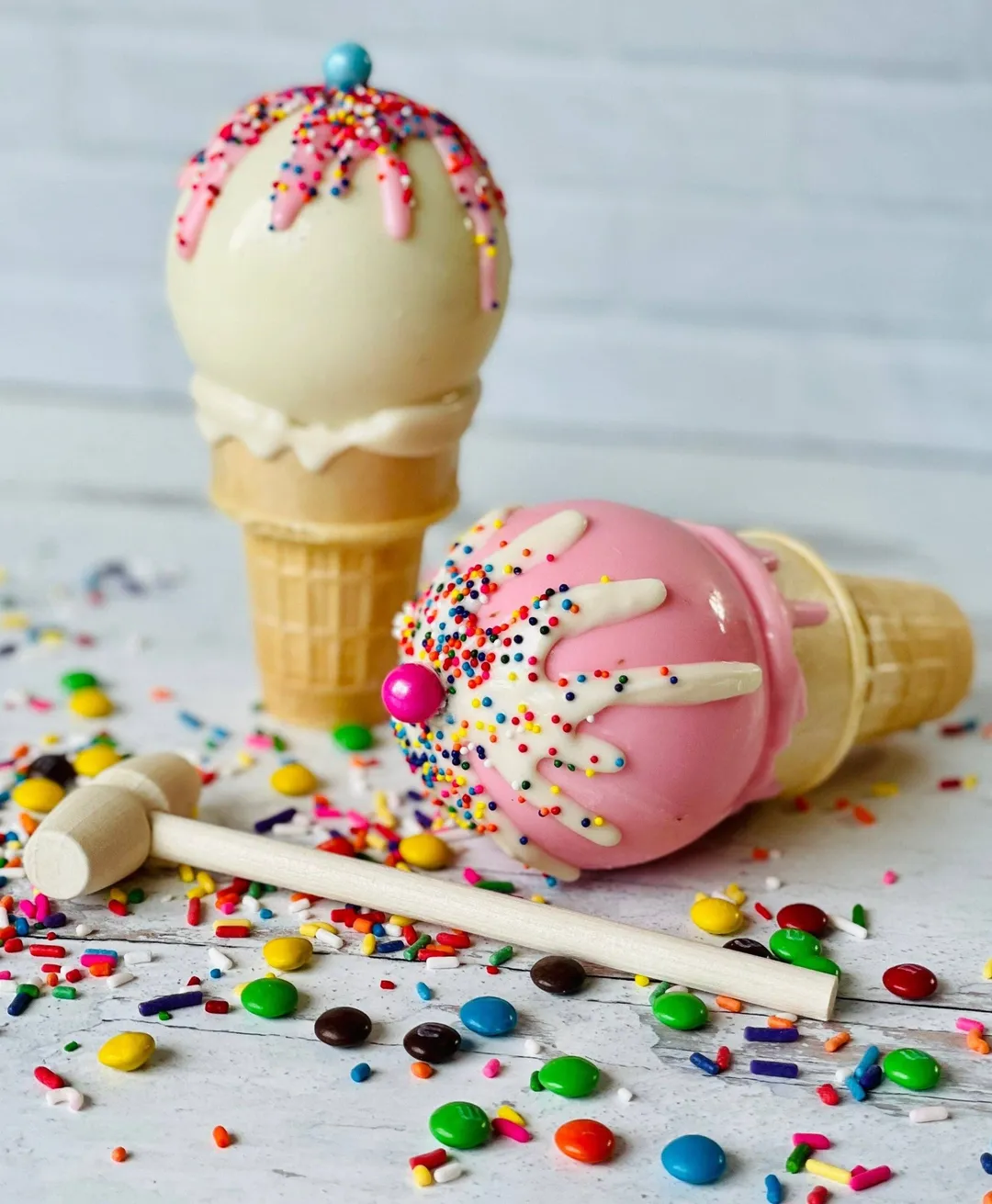 Chocolate Breakable Ice Cream Cones 