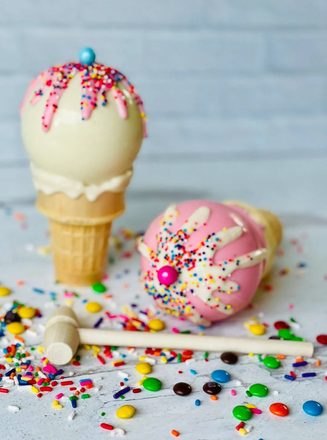 Chocolate Breakable Ice Cream Cones 