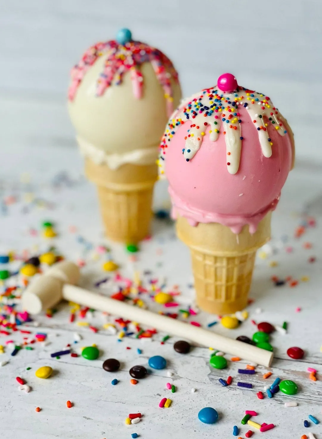 Chocolate Breakable Ice Cream Cones 