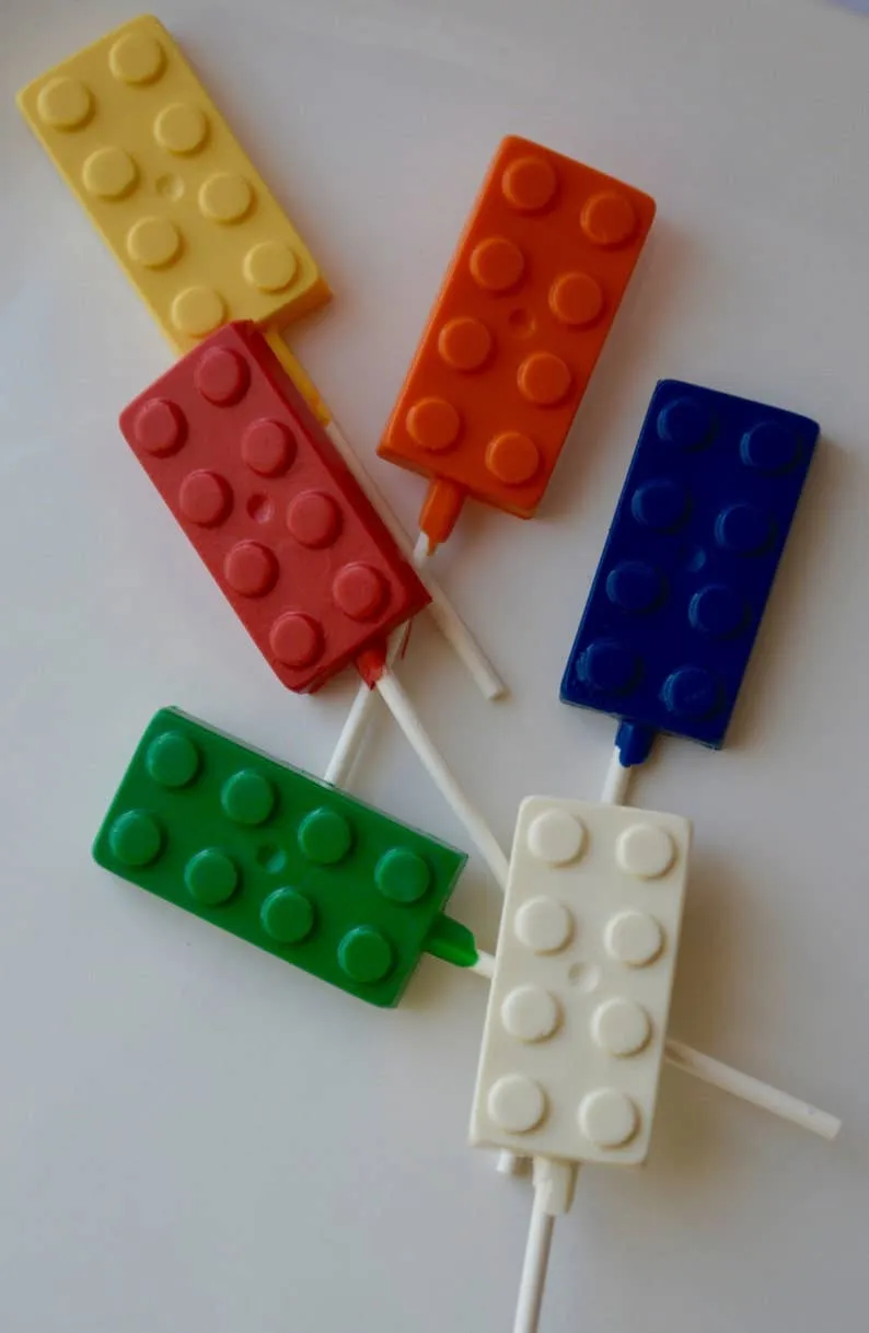 Chocolate Building Brick lollipops variant