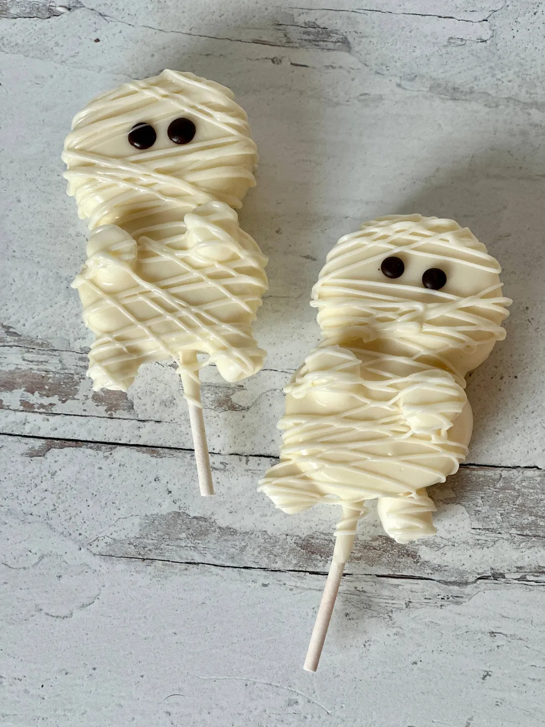 Chocolate Covered Marshmallow Halloween Mummy