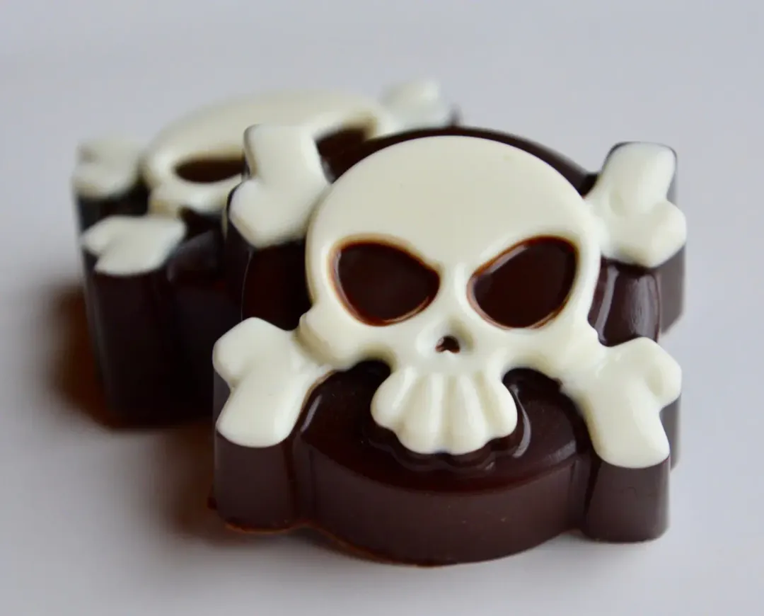 Chocolate Covered Oreo Skull Cookie