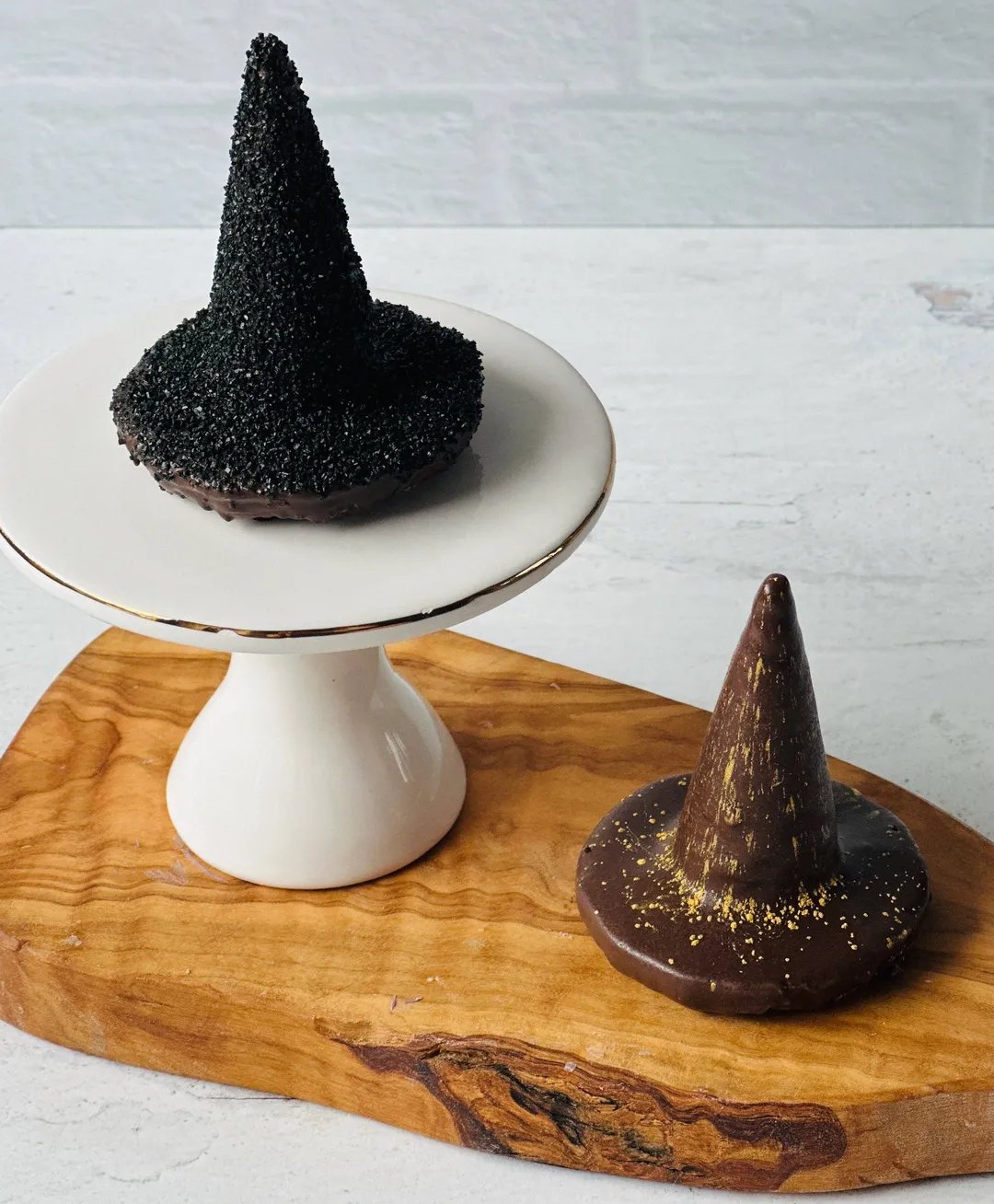 Chocolate Dipped Witch Waffle Cone