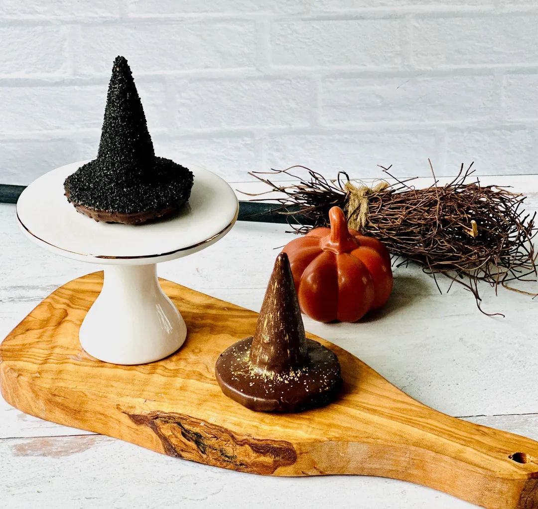 Chocolate Dipped Witch Waffle Cone