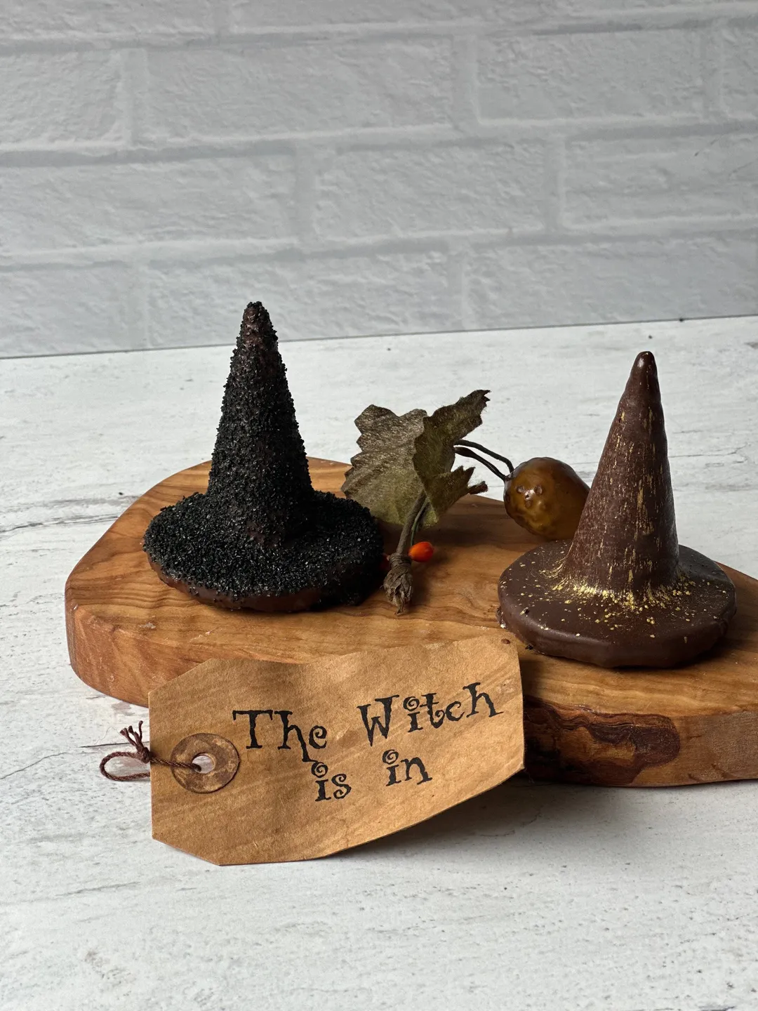 Chocolate Dipped Witch Waffle Cone
