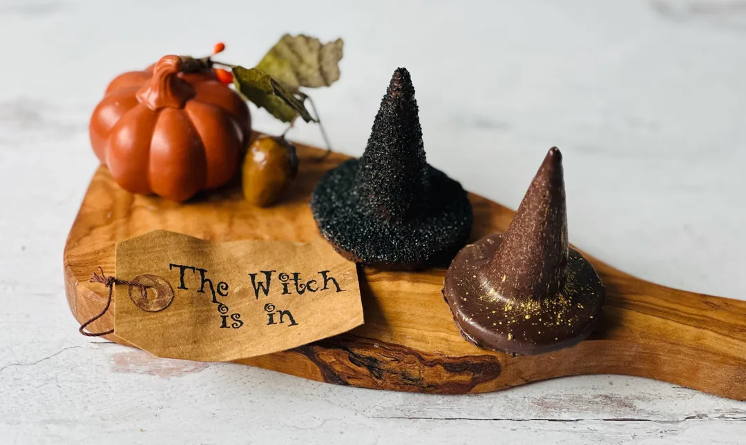 Chocolate Dipped Witch Waffle Cone