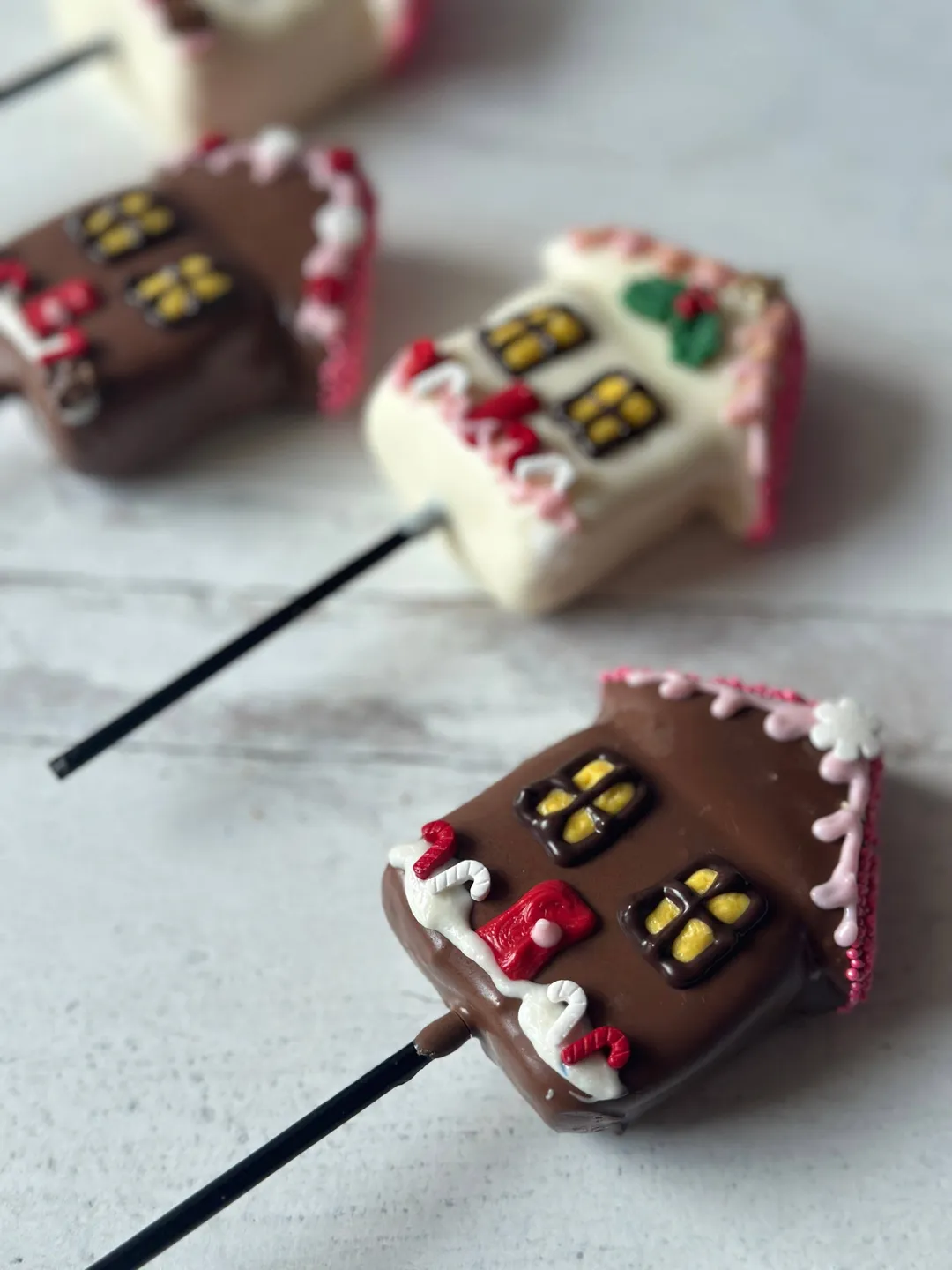 Christmas House Chocolate Covered Marshmallows