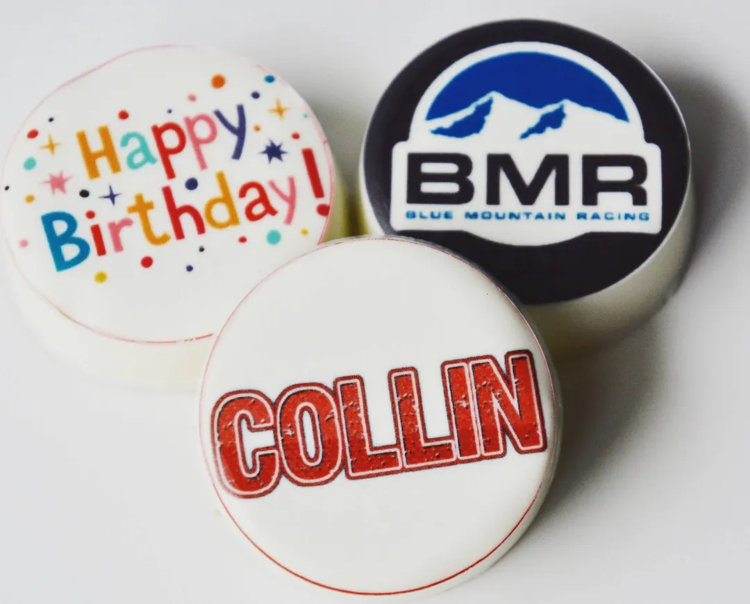 Custom Personalized Chocolate Dipped Cookies