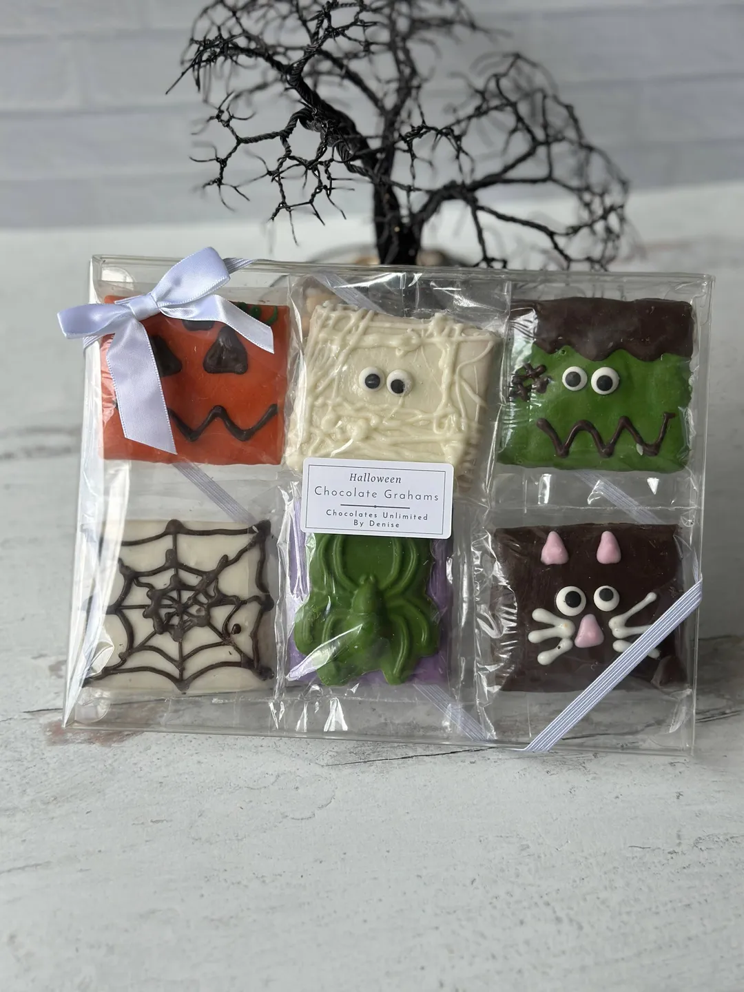 Halloween Inspired Chocolate Covered Graham Cracker Set