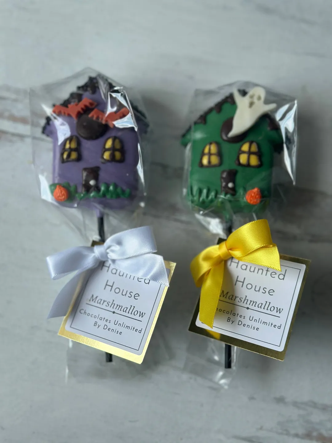 Haunted House Chocolate Covered Marshmallows 