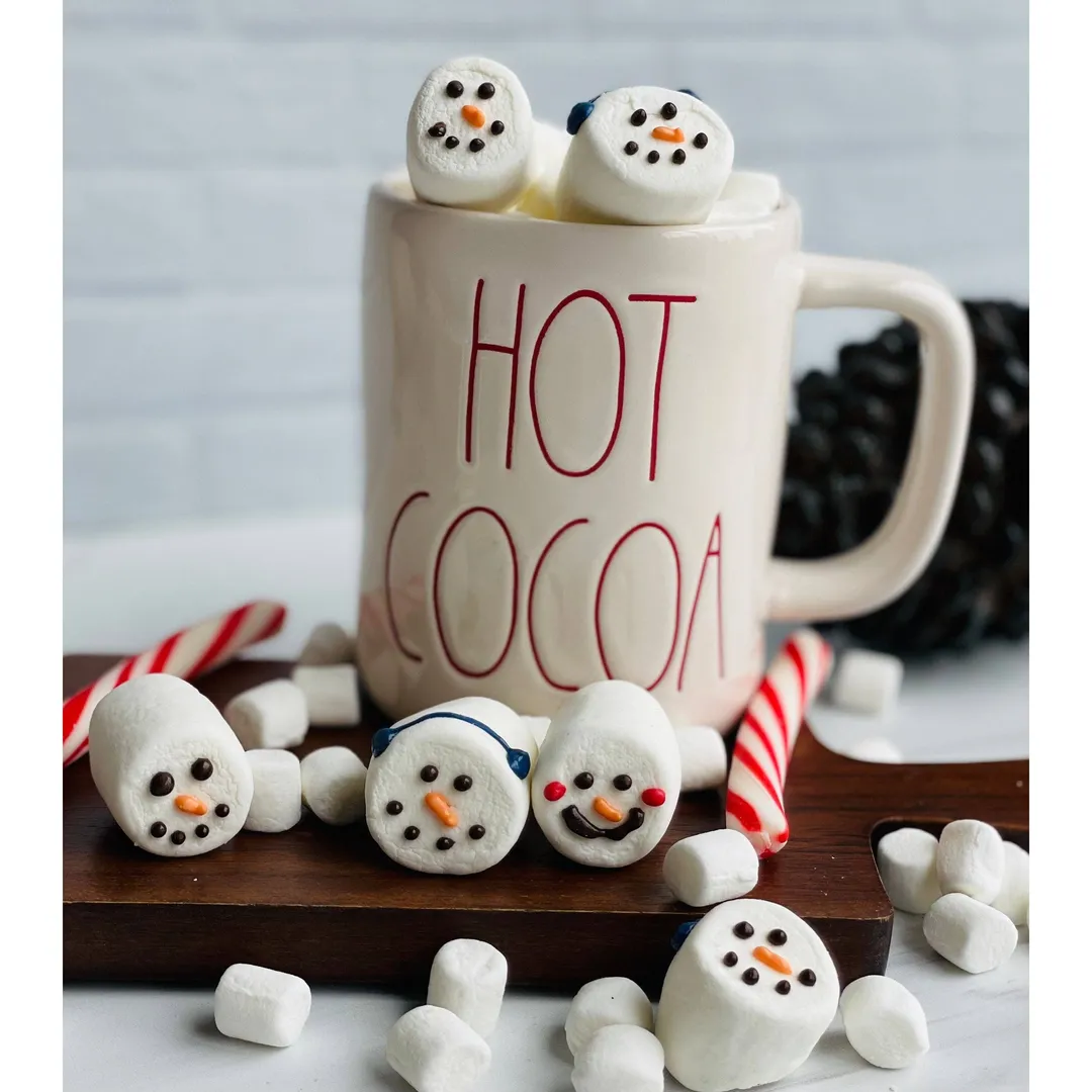 Hot Cocoa Snowman Toppers (Box of 6)