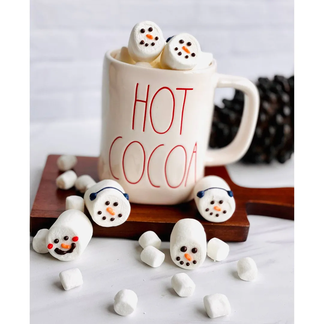 Hot Cocoa Snowman Toppers (Box of 6)