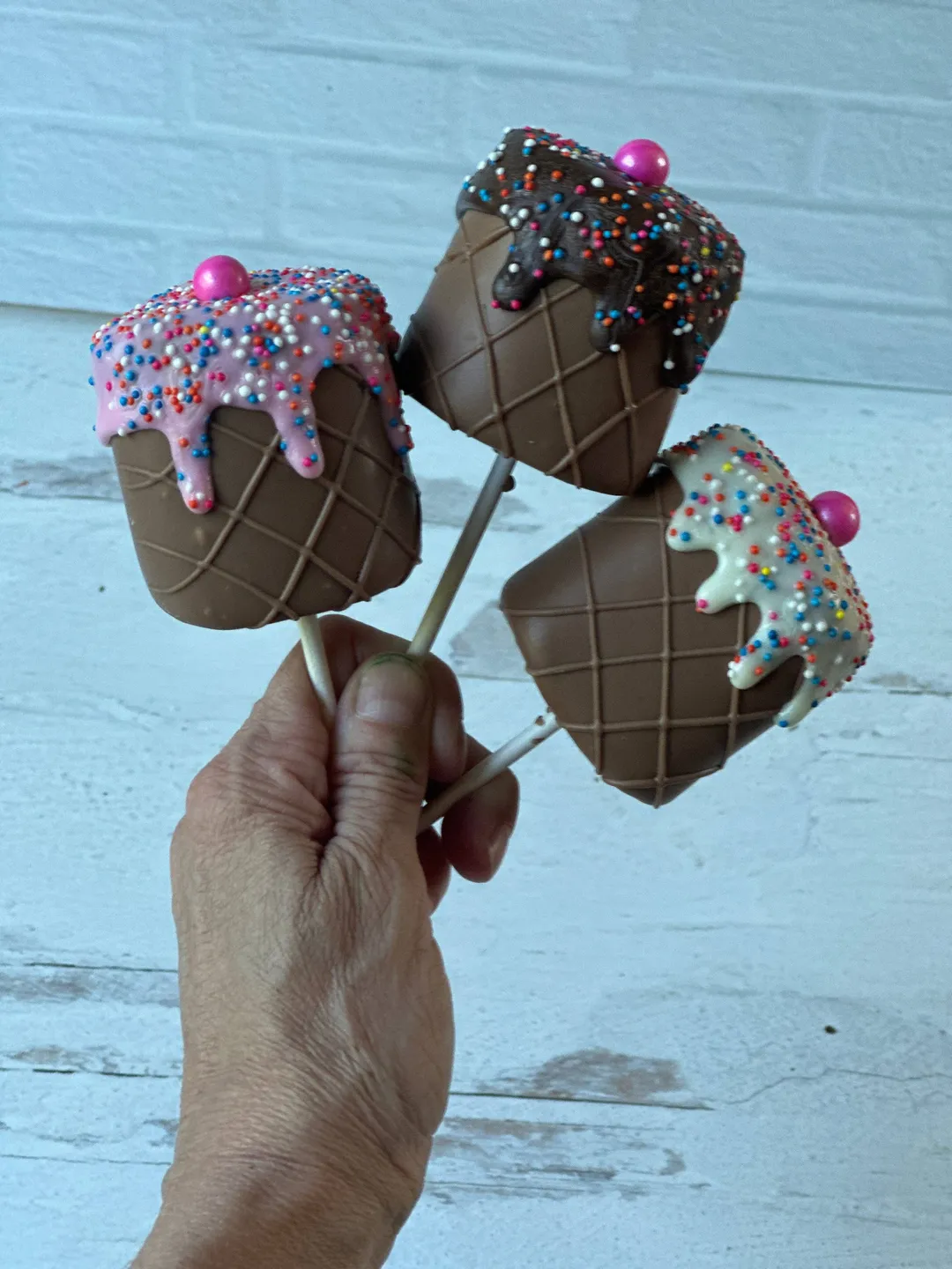Jumbo Chocolate Dipped Marshmallows