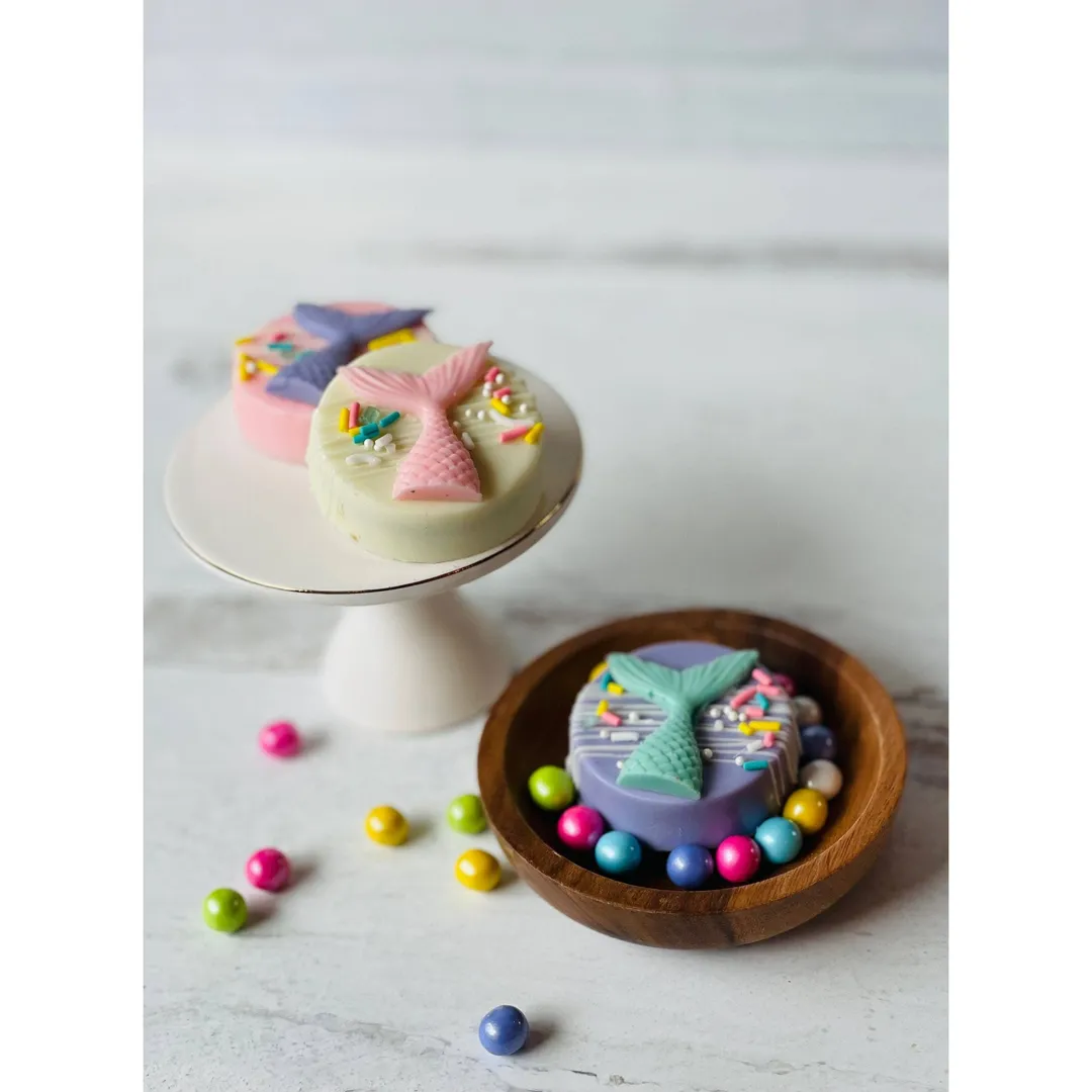 Mermaid Inspired Chocolate Covered Oreos