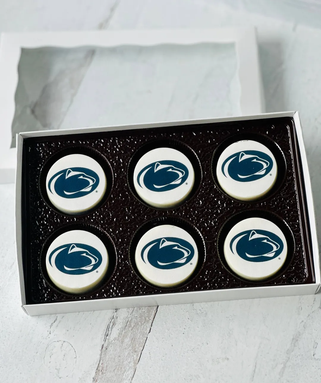 Penn State Chocolate Covered Cookies (Choose Your School)