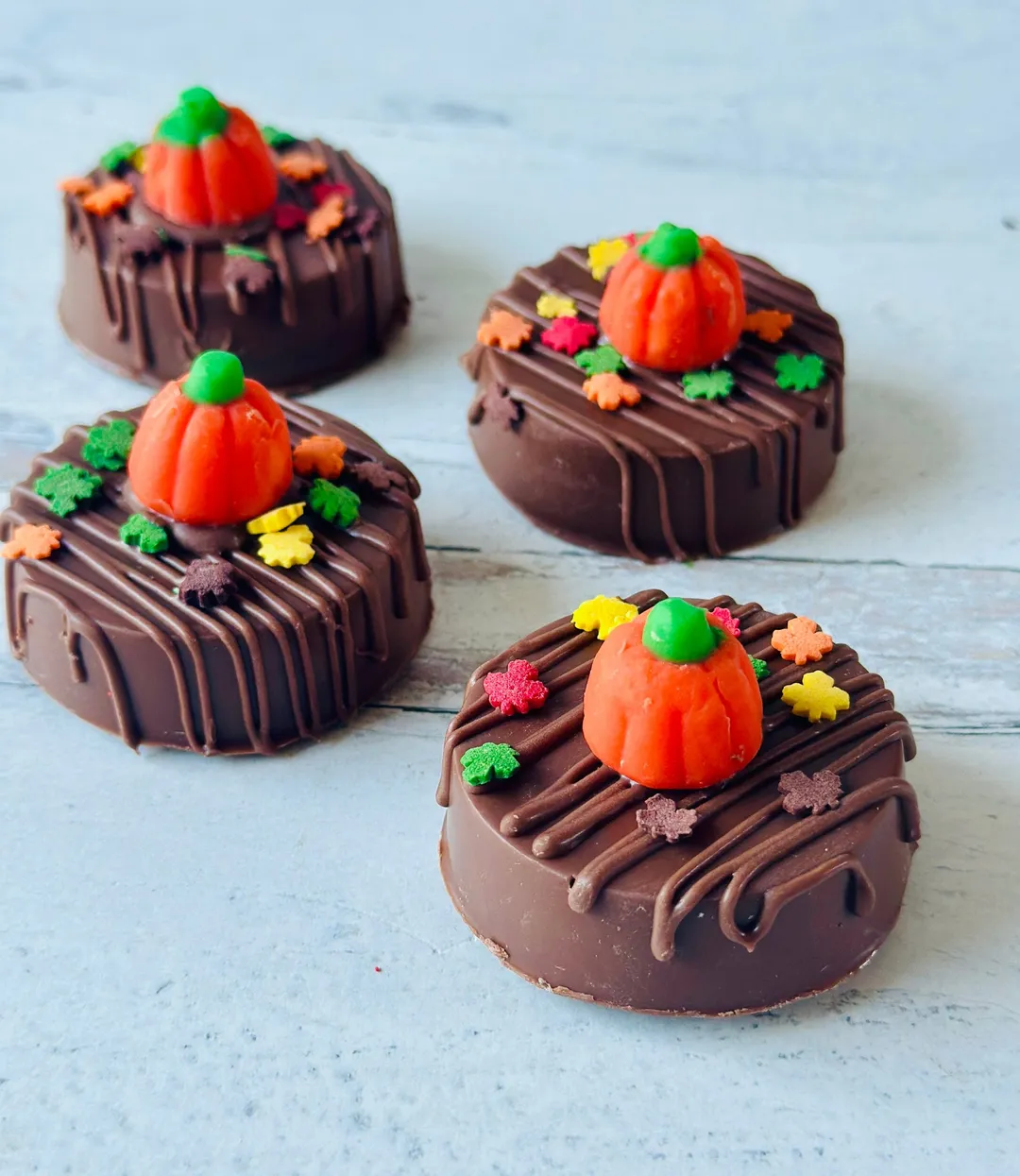 Pumpkin Creme Chocolate Covered Oreos 