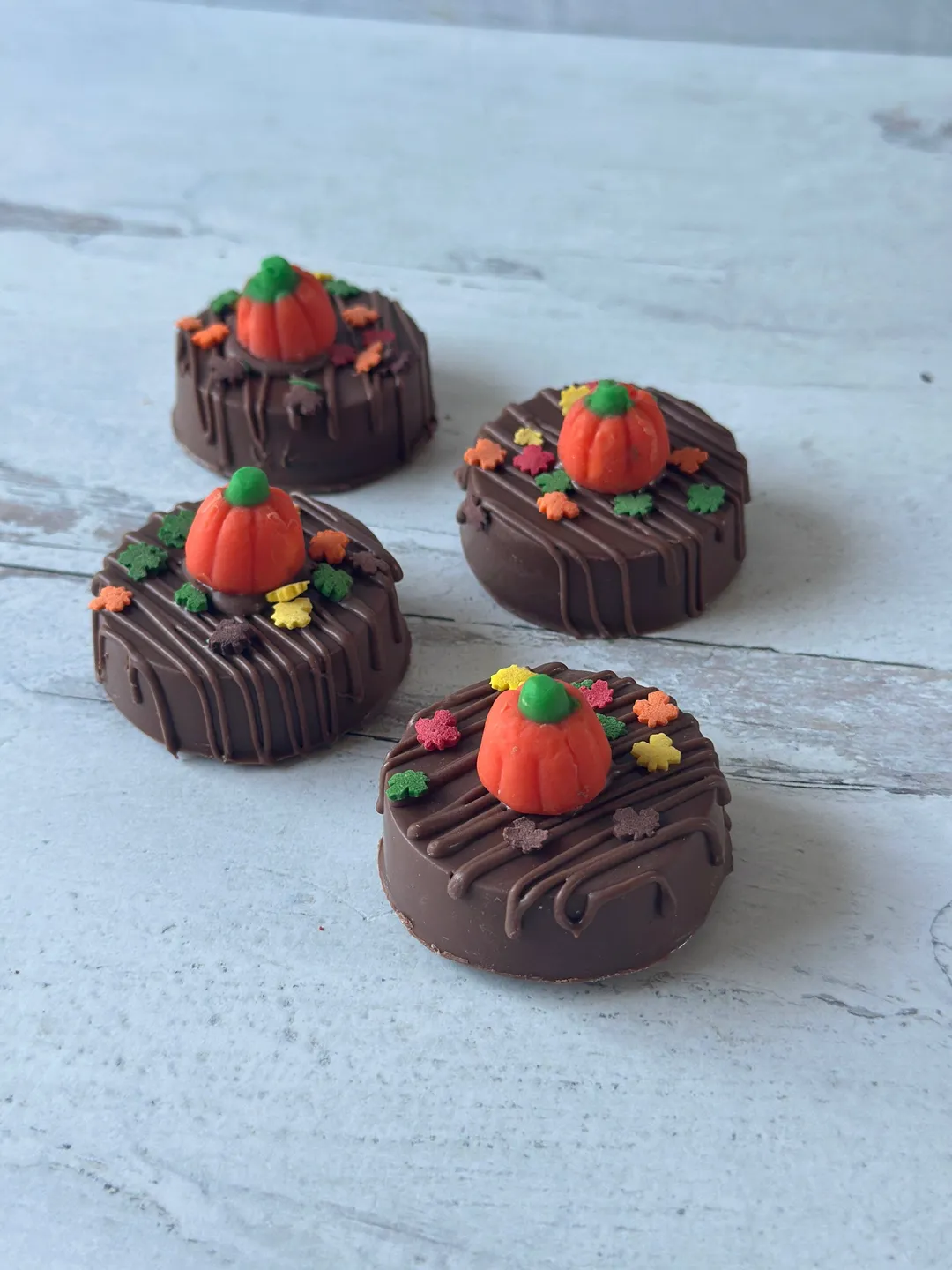 Pumpkin Creme Chocolate Covered Oreos 